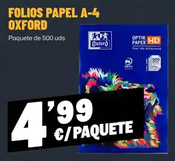 AhorraMas Oxford folios papel a-4 oferta