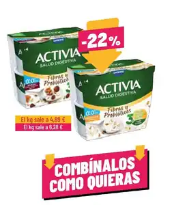 AhorraMas Activia salud digestiva oferta