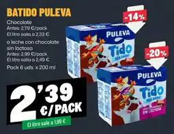 AhorraMas Puleva batido tido oferta