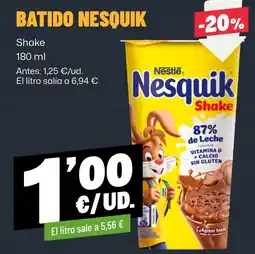 AhorraMas Nesquik shake oferta