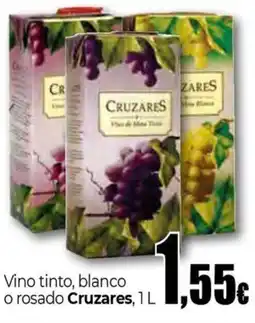 Unide Supermercados Cruzares vino tinto, blanco o rosado oferta