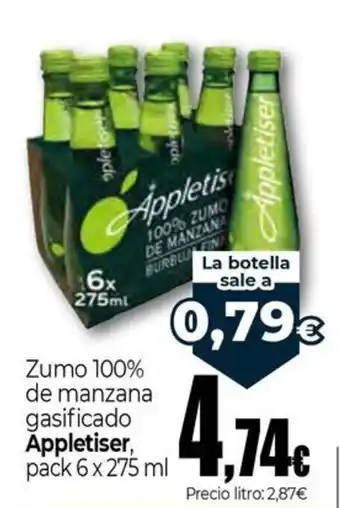 Appletiser zumo 100% de manzana gasificado