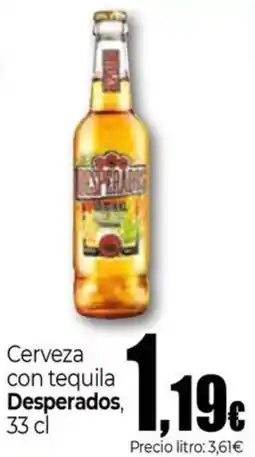Unide Supermercados Desperados cerveza con tequila oferta