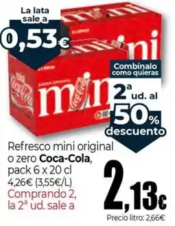 Unide Supermercados Coca-Cola refresco mini original oferta