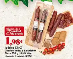 Gadis Legado ibérico - chorizo velita o salchichon oferta