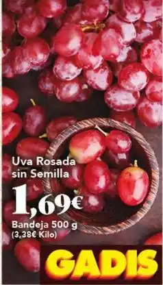Gadis Uva rosada sin semilla oferta
