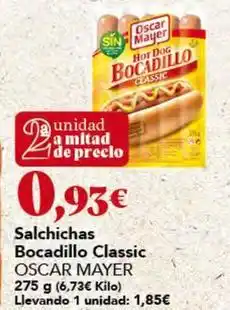 Gadis Oscar mayer - salchichas bocadillo classic oferta