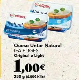 Gadis Ifa eliges - queso untar natural oferta