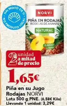 Gadis Norvi - pina en su jugo rodajas oferta