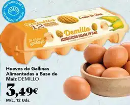 Gadis Demillo - huevos de gallinas alimentadas a base de maiz oferta