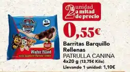 Gadis Patrulla canina - barritas barquillo rellenas oferta
