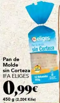 Gadis Ifa eliges - pan de molde sin corteza oferta
