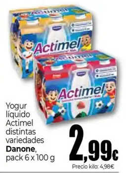 Unide Supermercados Actimel yogur líquido oferta