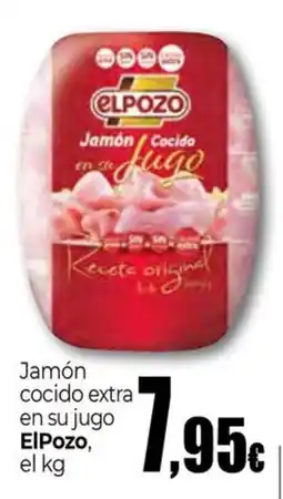 Unide Supermercados ElPozo jamón cocido extra en su jugo oferta