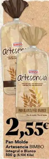 Gadis Kimba - pan molde artesencia integral o blanco oferta