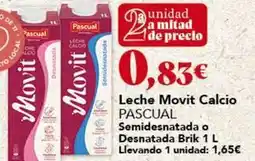 Gadis Pascual - leche movit calcio semidesnatada o desnatada oferta