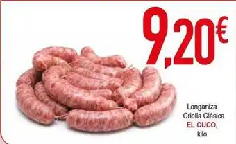 El cuco - longaniza criolla clasica