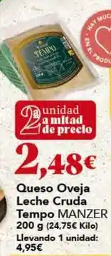 Gadis Tempo - queso oveja leche cruda oferta