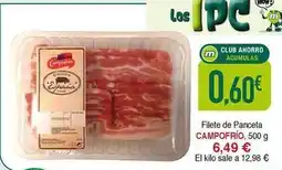 Masymas Campofrío - filete de panceta oferta
