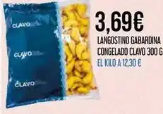 Clavo - langostino gabardina congelado