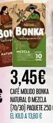 Claudio Bonka - cafe molido natural o mezcla oferta