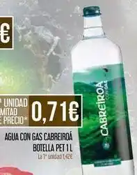 Claudio Cabreiroa - agua con gas oferta
