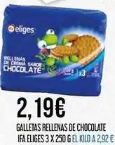 Claudio Ifa eliges - galletas rellenas de chocolate oferta