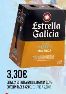 Claudio Estrella galicia - cerveza tostada 0.0% botellin pack 6x oferta