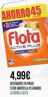 Claudio Flota - detergente en polvo marsella 45 lavados oferta