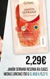 Claudio Ifa eliges - jamón serrano reserva oferta