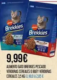 Claudio Brekkies - alimento gato pescado verduras cereales o buey verduras cereales oferta