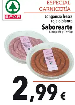SPAR Saboralsa - longaniza fresca roja o blanca oferta