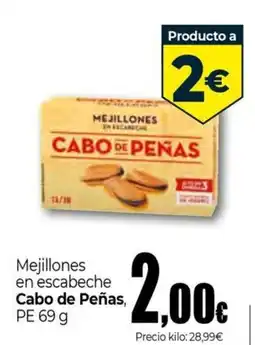 Unide Supermercados Cabo de Peñas mejillones en escabeche oferta