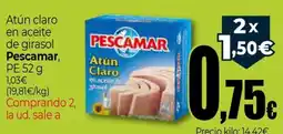 Unide Supermercados Pescamar atún claro en aceite de girasol oferta