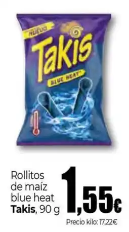 Unide Supermercados Takis rollitos de maíz blue heat oferta
