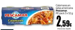 Unide Supermercados Pescamar calamares en salsa americana oferta