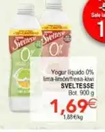 SPAR Sveltesse - yogur liquido 0% lima-limon/fresa-kiwi oferta
