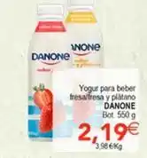 SPAR Danone - yogur para beber fresal/fresa y platano oferta