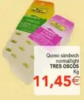 SPAR Tres oscos - queso sandwich normal oferta