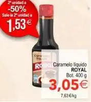 SPAR Royal - caramelo liquido oferta