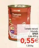 SPAR Spar - tomate natural triturado oferta
