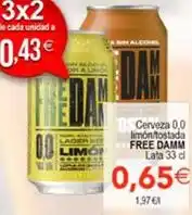 SPAR Free damm - cerveza 0.0 limón/tostada oferta