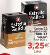 SPAR Estrella galicia - cerveza 0,0 6 maltas/tostada oferta