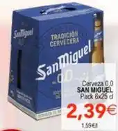 SPAR San miguel - cerveza 0,0 oferta