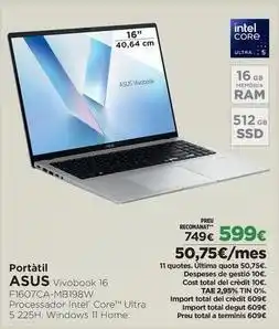 El Corte Inglés Asus - portátil oferta
