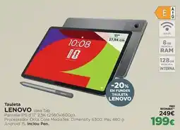 El Corte Inglés Lenovo - tauleta oferta