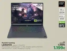El Corte Inglés Lenovo - portatil gaming oferta