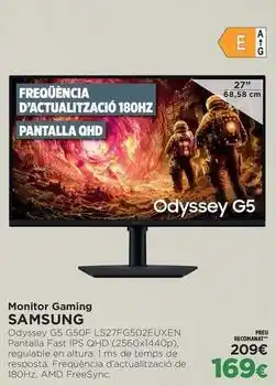 El Corte Inglés Samsung - monitor gaming oferta