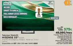 El Corte Inglés Hisense - televisor miniled oferta