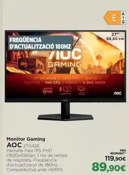 El Corte Inglés Aoc - monitor gaming oferta